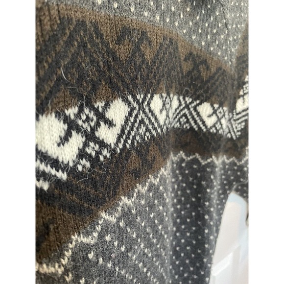 VTG Christopher & Banks Sweater Womens Small Wool Cotton Blend Geometric Striped - Picture 5 of 8